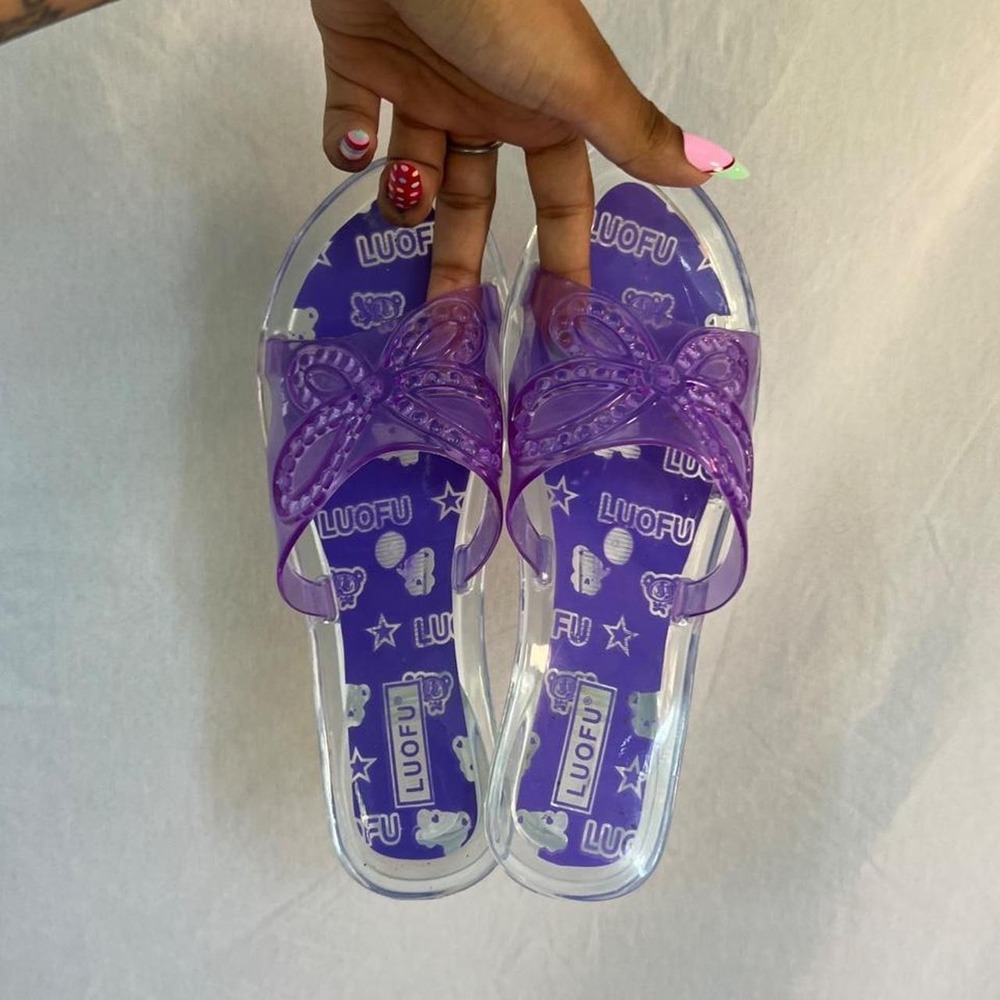 Barbie Jelly Butterfly Heel Slip-Ons